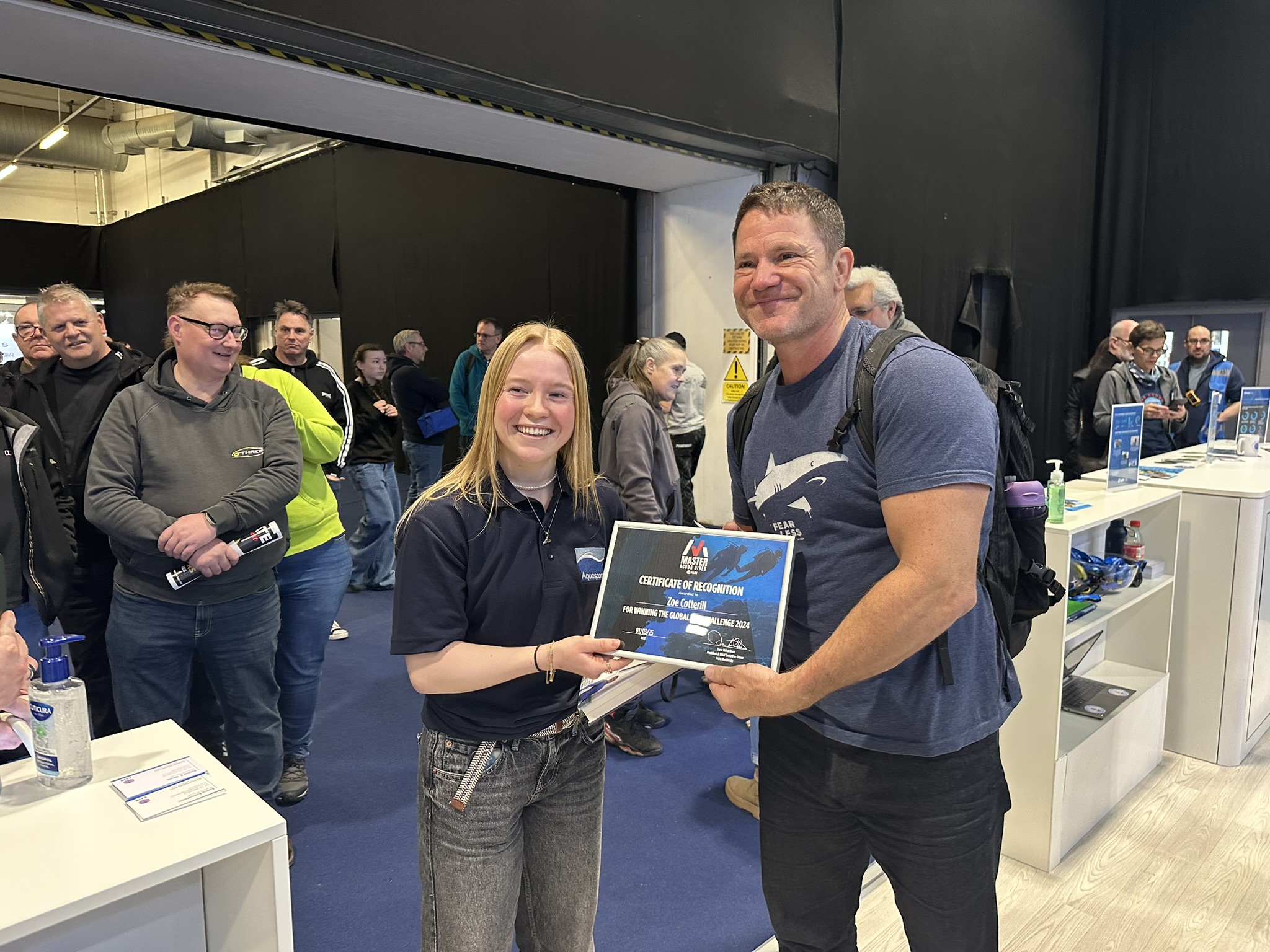 比賽冠軍 Zoe Cotterill 與 Steve Backshall